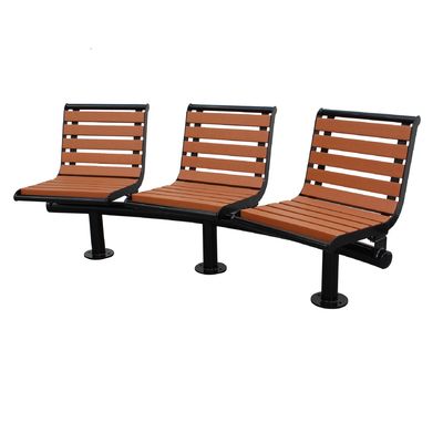 site furniture three seater picnic benches recycled plastic and metal curved park bench seat