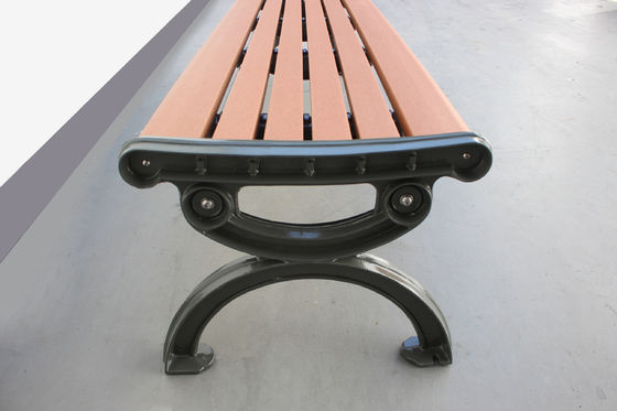 Customized Outdoor Recycled Plastic Benches , Outdoor Urban Furniture 1500mm Length