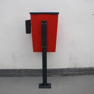 Rectangular Dog Waste Bin , Surface Mounted Pet Waste Trash Can ODM