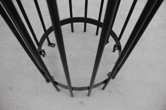 Heavy Duty Tubular Metal Tree Guards Powder Coated Steel Material